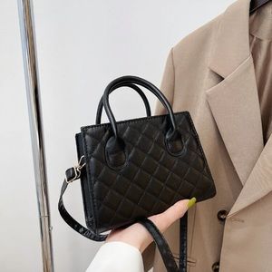 Minimalist Quilted Square Bag